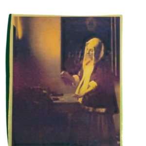 Home vermeer's gold balance matte vinyl decal